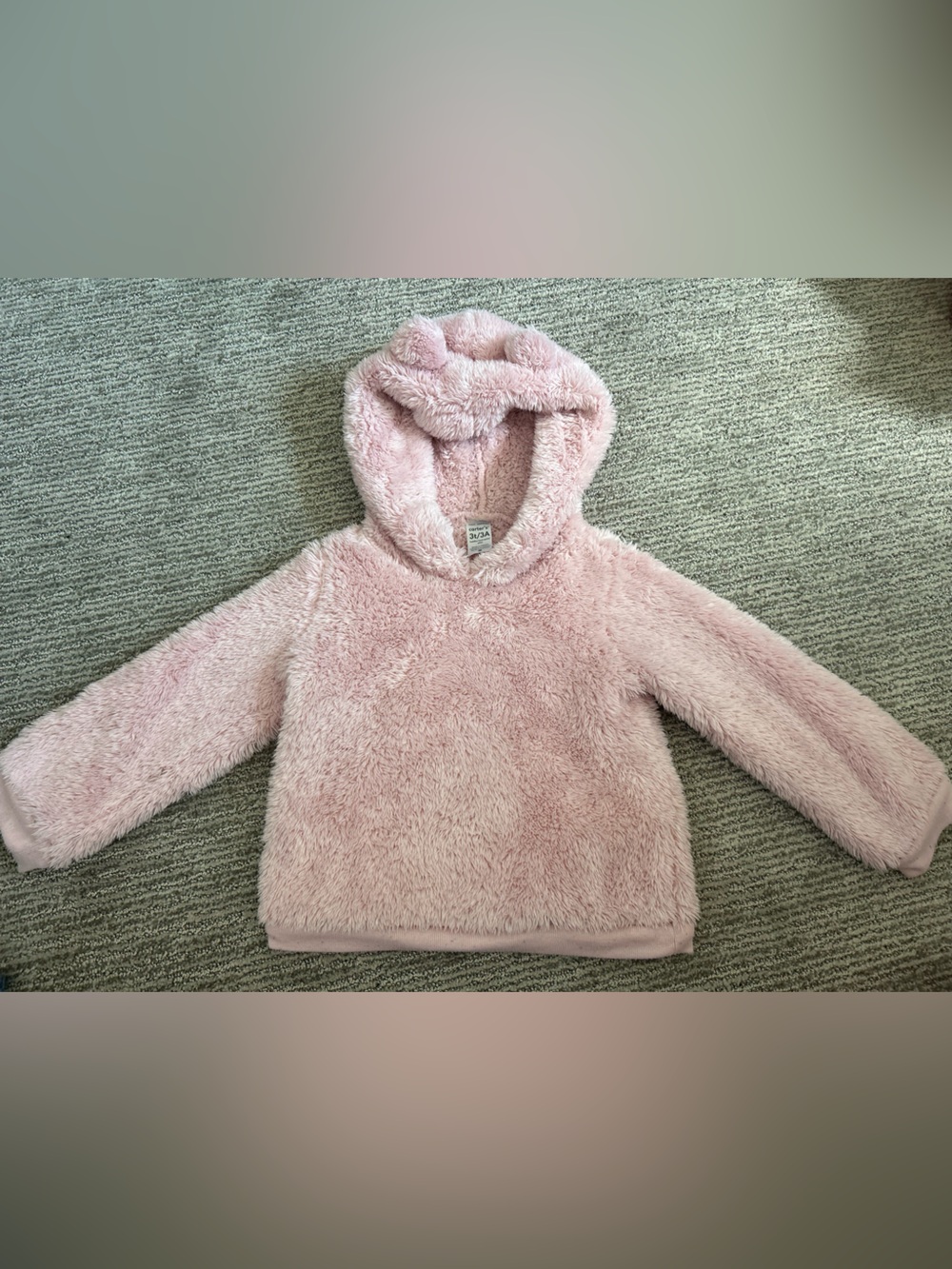 Soft Plush Pink Kids Hooded sweater